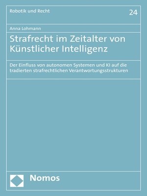 cover image of Strafrecht im Zeitalter von Künstlicher Intelligenz